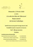 repas du secours catholique